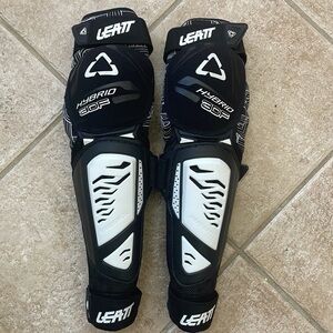 Leatt Youth 3DF Hybrid EXT Knee Shin Guards Protectors Jr Motocross Dirt Bike
